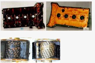润滑系统产品清洗对比图 润滑系统产品清洗对比图